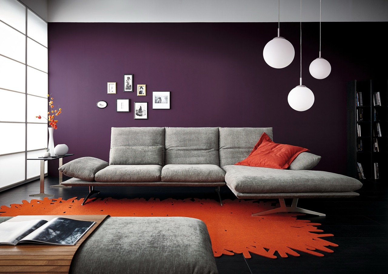 Koinor ECKSOFA Francis Grau_Magni-Leder_Möbelhaus-Polstermöbel-Wonlandschaft-Sofa 1