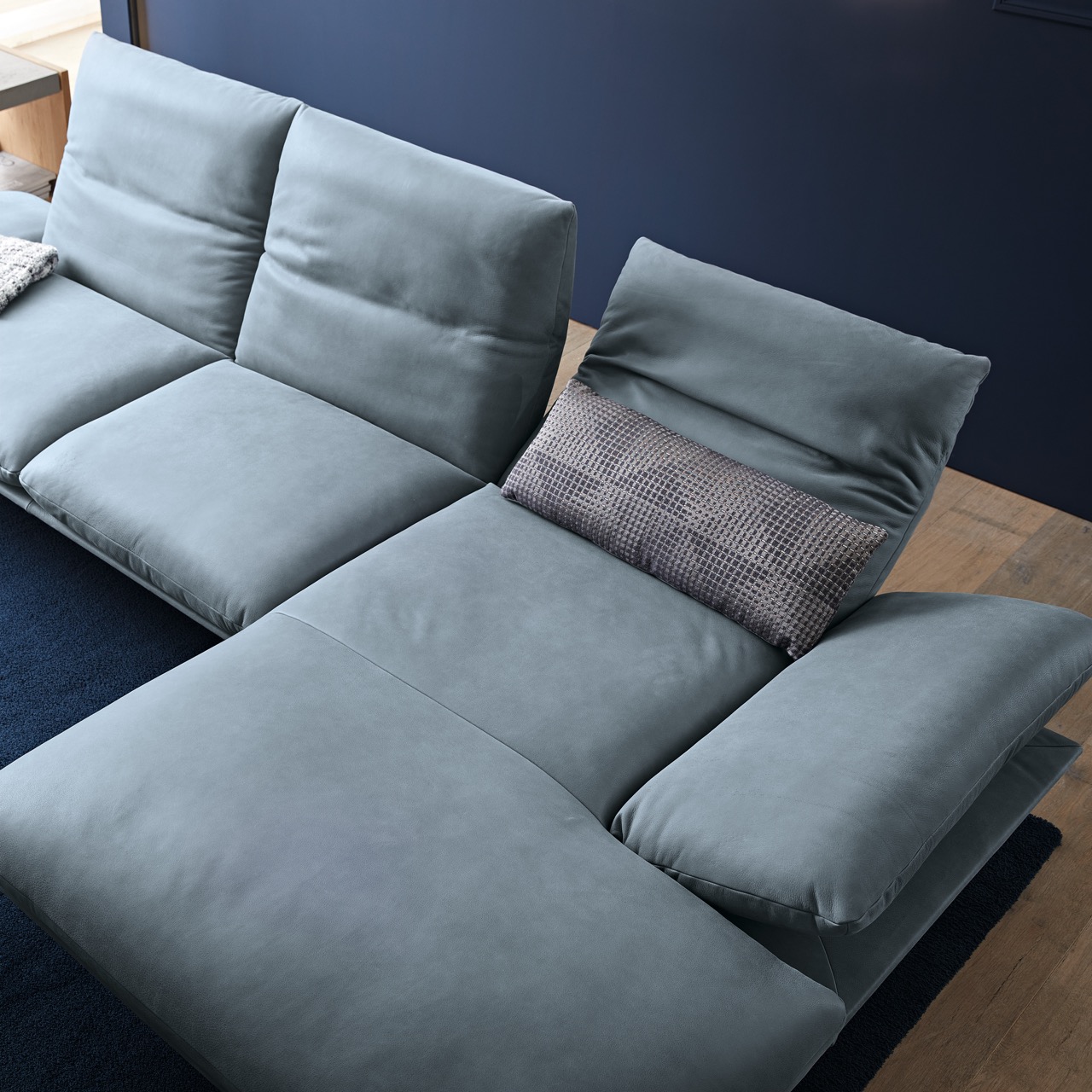 Koinor ECKSOFA Francis Grau_Magni-Leder_Möbelhaus-Polstermöbel-Wonlandschaft-Sofa 10