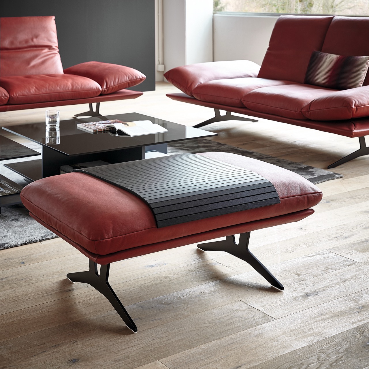 Koinor ECKSOFA Francis Grau_Magni-Leder_Möbelhaus-Polstermöbel-Wonlandschaft-Sofa 16