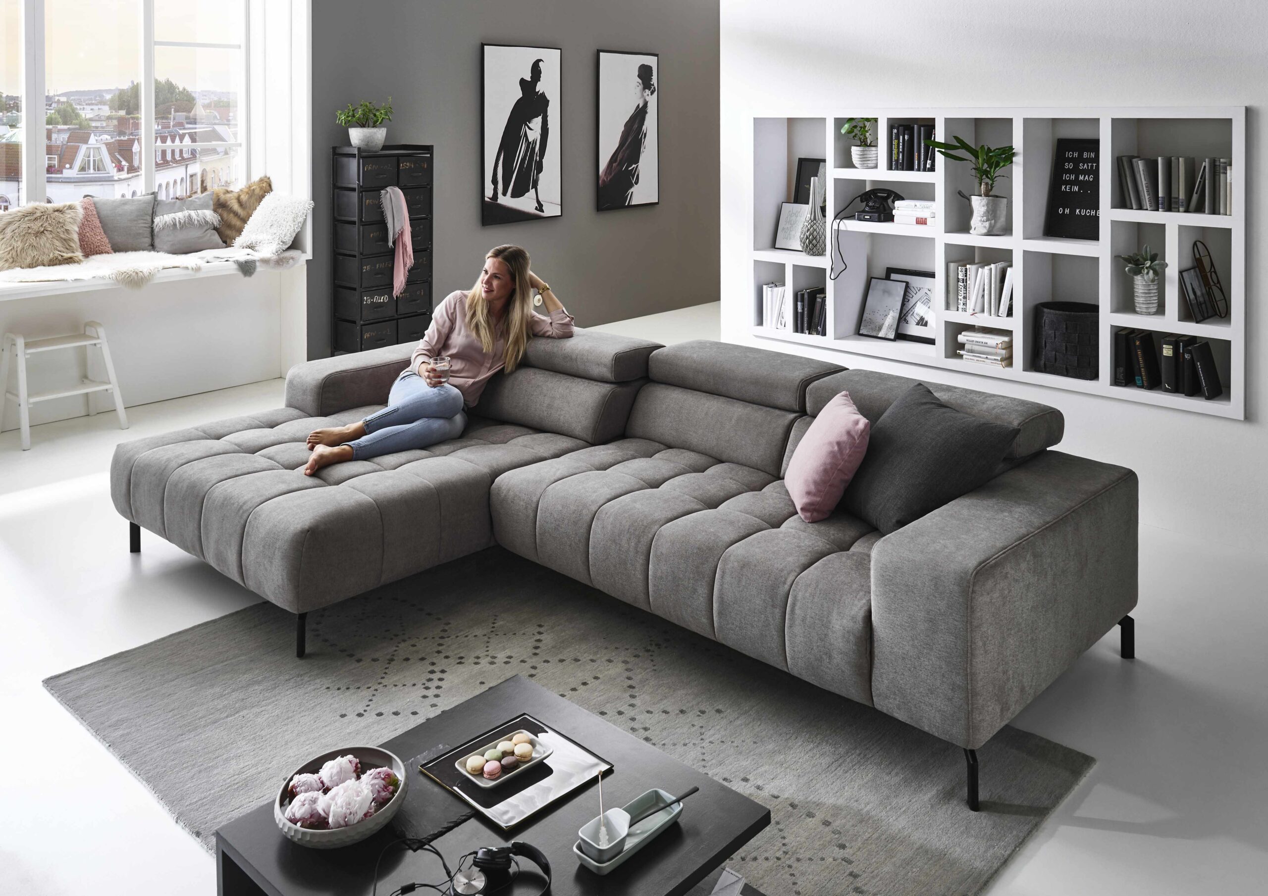 Magni-Leder-MEGAPOL-Ecksofa-Möbelhaus-Polstermöbel-Sofa-Wohnzimmer-Nemo granit 1