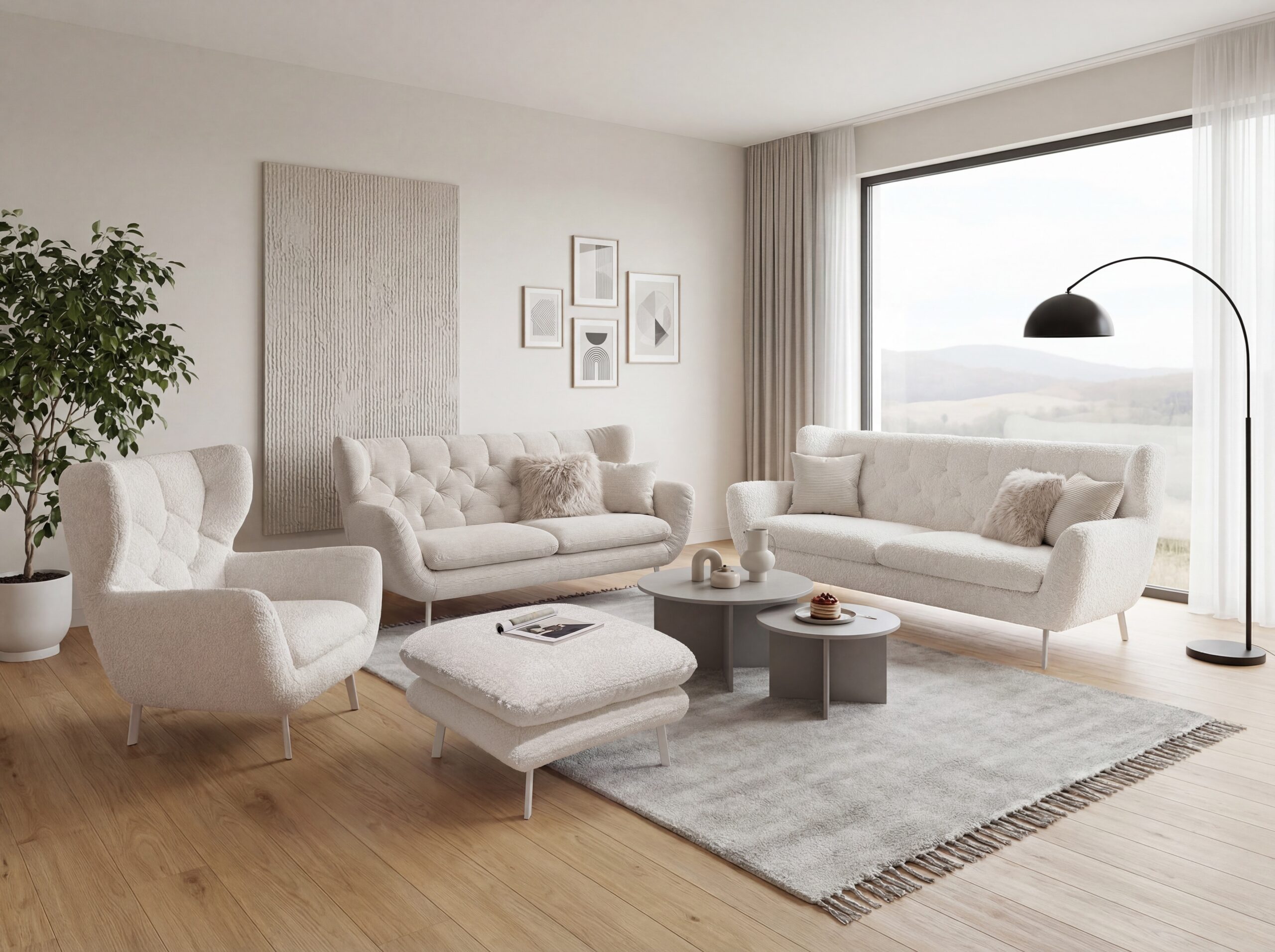 Sixty_3ALR_Hochlehnersessel_Shaun_white_25ALR_Feincord_Offwhite_Hocker_FT1191wollweiss_Milieu_KI-generiert